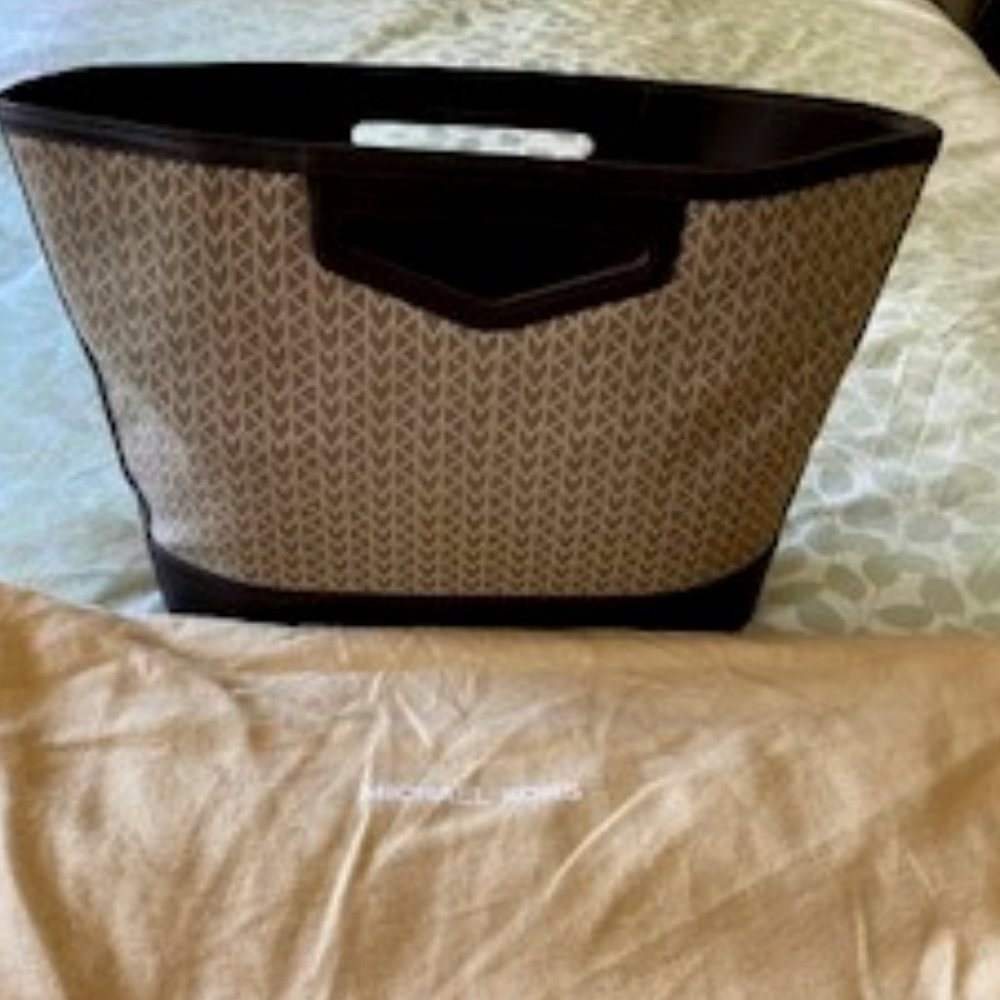 Michael Kors Poignee Decoupe Marron Tote Bag